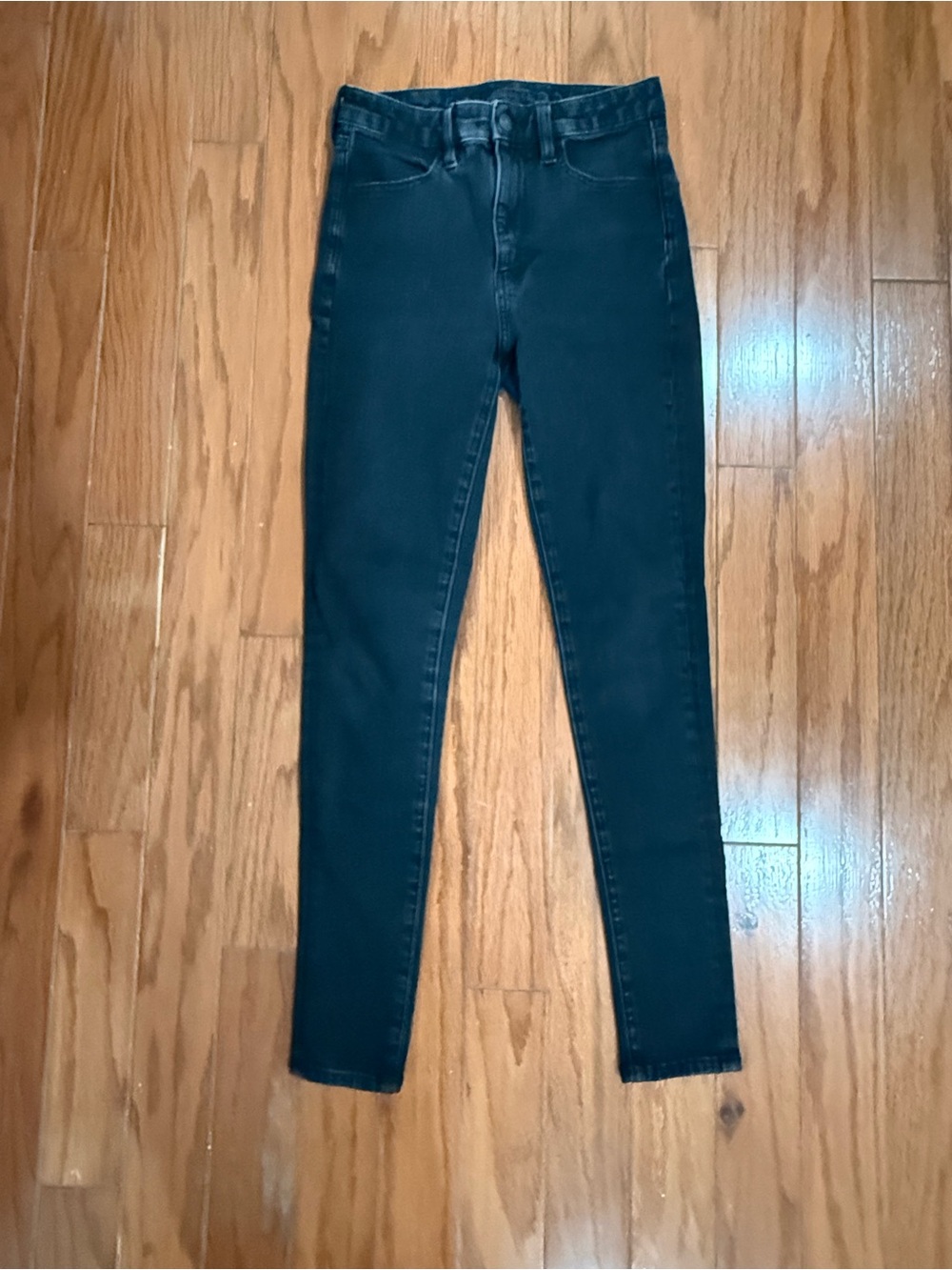 American Eagle Outfitters Black Skinny High-Rise Jeans